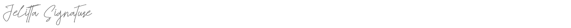 Sample characters Jelitta Signature Font